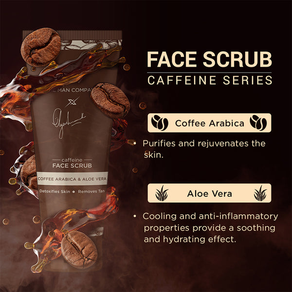 Caffeine Face Scrub |  Coffee Arabica & Aloe Vera